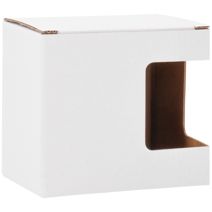 Caja blanca con ventana para taza Caja blanca con ventana para taza