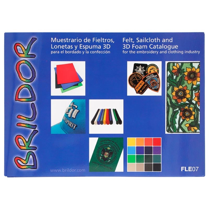 Carta de colores fieltros, lonetas y espuma 3D Carta de colores fieltros, lonetas y espuma 3D