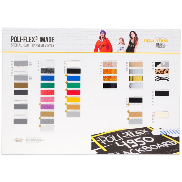 Carta de colores para vinilos Poli-Flex® Image de Poli-Tape Carta de colores para vinilos Poli-Flex® Image de Poli-Tape