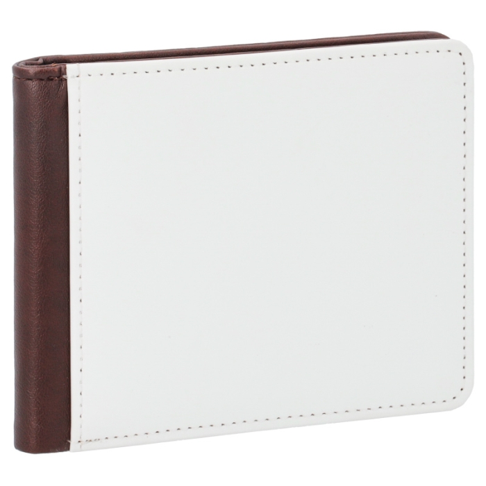 Billetera hombre polipiel marrón 10x12 sublimable Billetera hombre polipiel marrón 10x12 sublimable