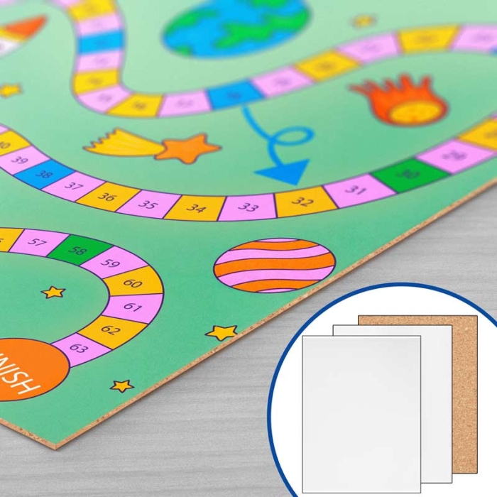Painéis laminados sublimáveis com base de cortiça