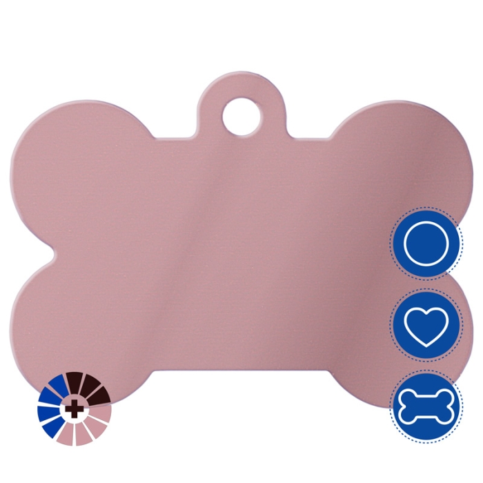 Aluminum Pet Badges in Colors for Engraving Aluminum Pet Badges in Colors for Engraving