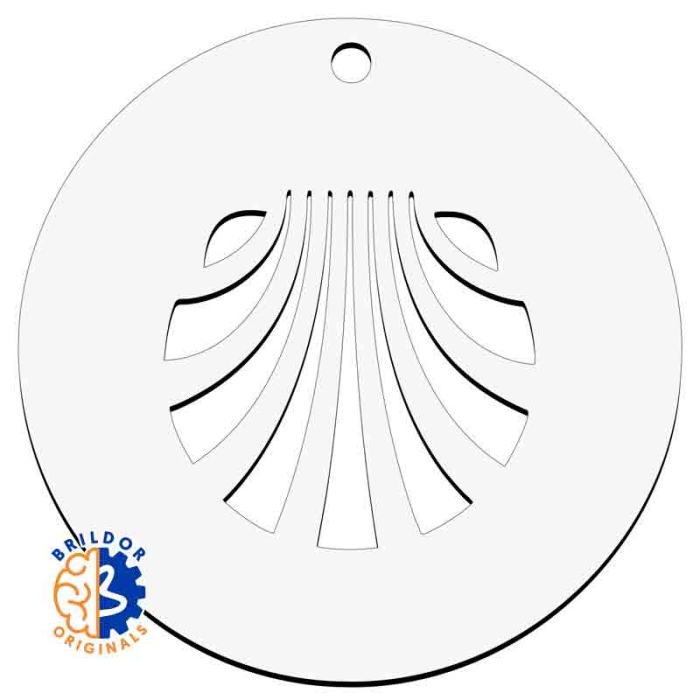 Ciondoli decorativi in legno MDF3 sublimabile - Cammino di Santiago