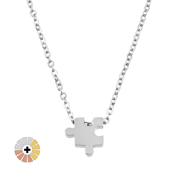 Collares medalla Puzzle para grabado Collares medalla Puzzle para grabado