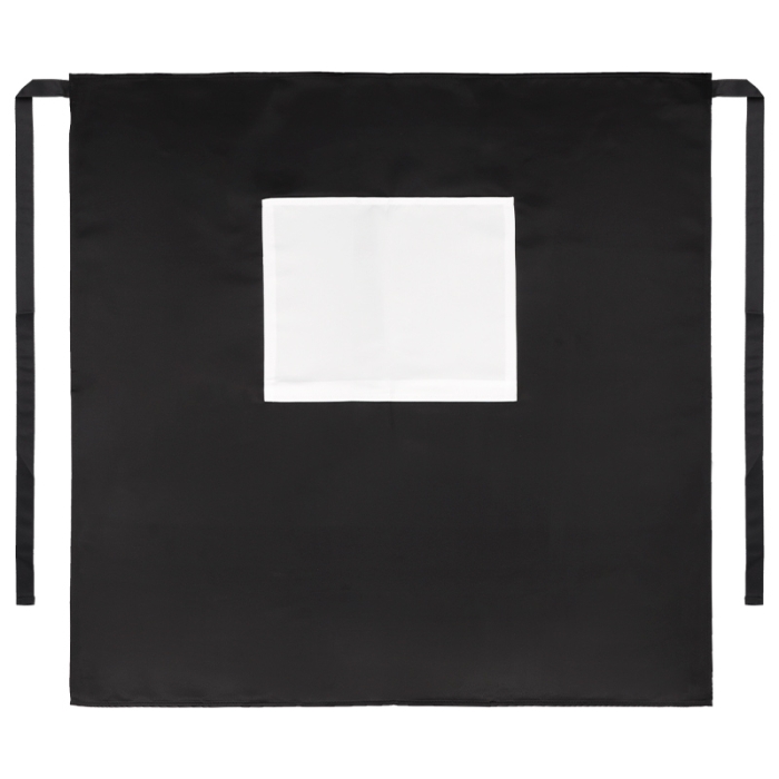 Delantal para sublimación negro tipo francés Delantal para sublimación negro tipo francés