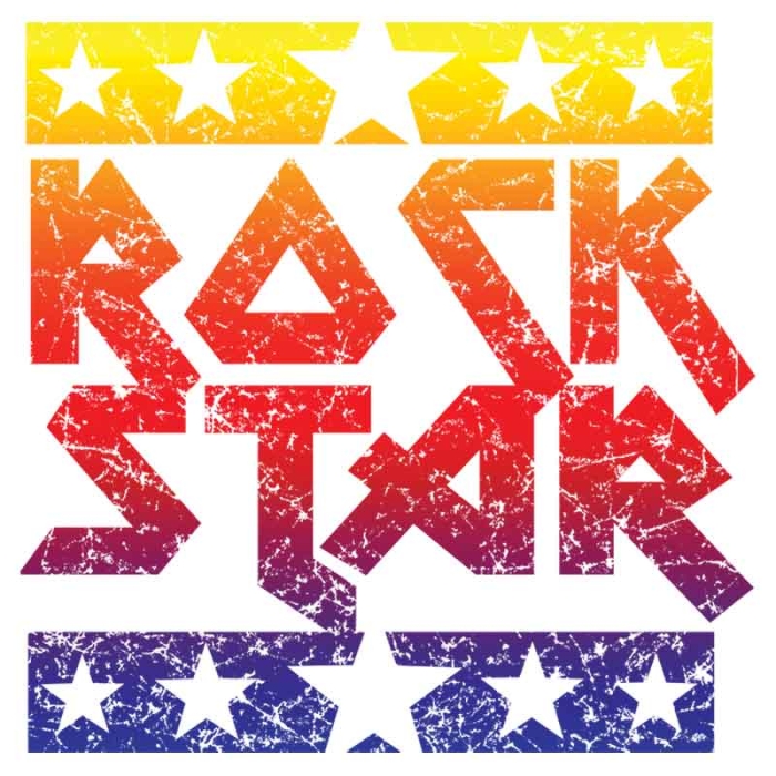 Diseño Transfer Rock Star pack 4 uds
