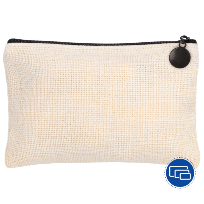 Trousses en tissu simili lin sublimables Trousses en tissu simili lin sublimables