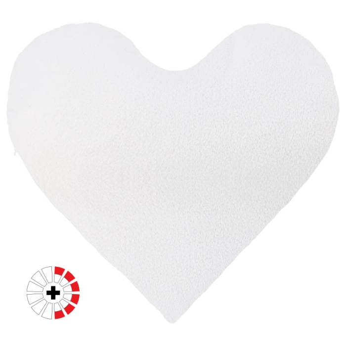Fundas cojín corazón felpa sublimable