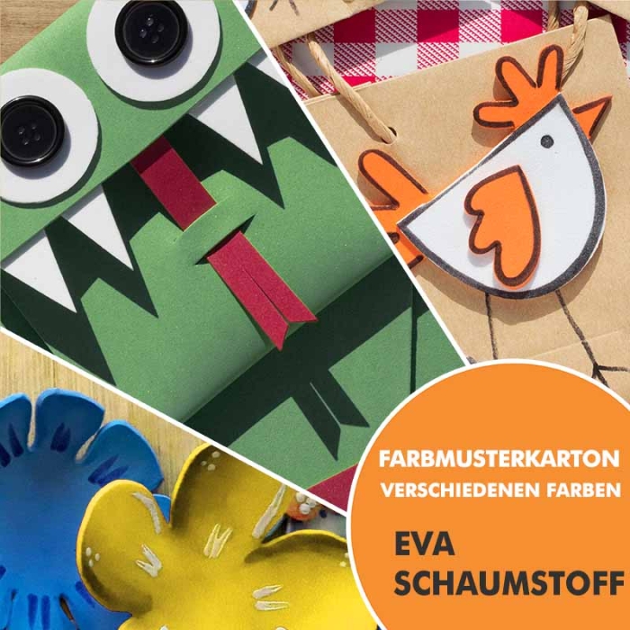 EVA Schaumstoff für Bastelarbeiten - Musterkollektion