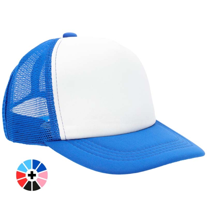 Gorras bicolor infantil sublimables con rejilla Gorras bicolor infantil sublimables con rejilla