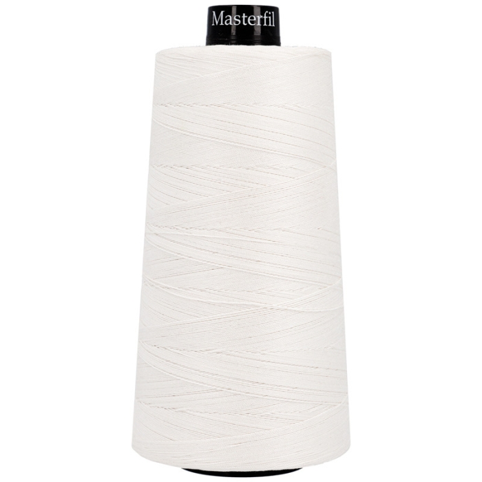 Sewing thread AM12/3 100% mercerised cotton - 2,500m Bleached Sewing thread AM12/3 100% mercerised cotton - 2,500m Bleached