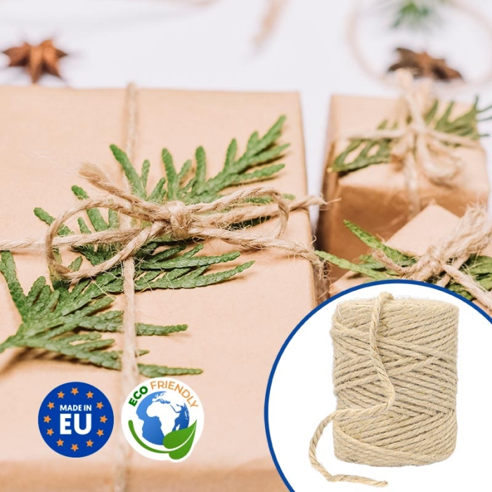 Hilo de yute biodegradable de 3,5mmx60m