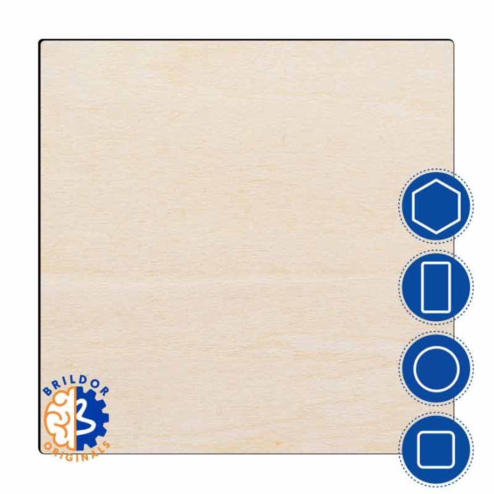 Sublimable Natural Wood Magnets - Geometric Shapes Sublimable Natural Wood Magnets - Geometric Shapes
