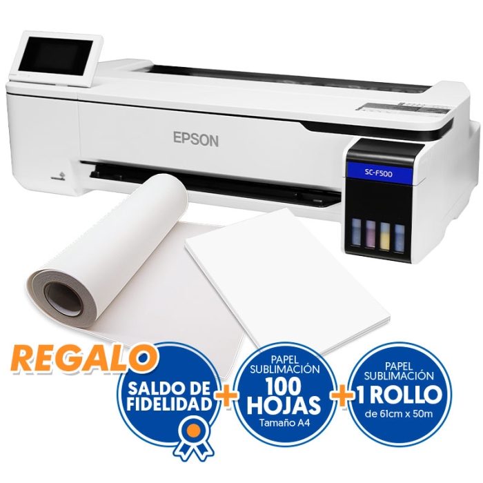 Impresora de sublimación Epson Surecolor SC-F500 de 24" - Regalos por promoción Impresora de sublimación Epson Surecolor SC-F500 de 24" - Regalos por promoción