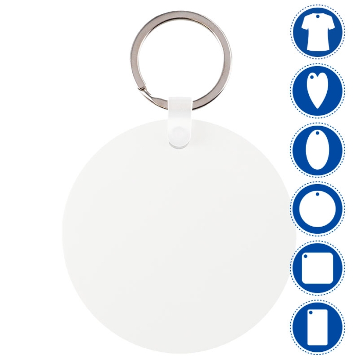 Porte-clés en plastique FRP sublimables Porte-clés en plastique FRP sublimables