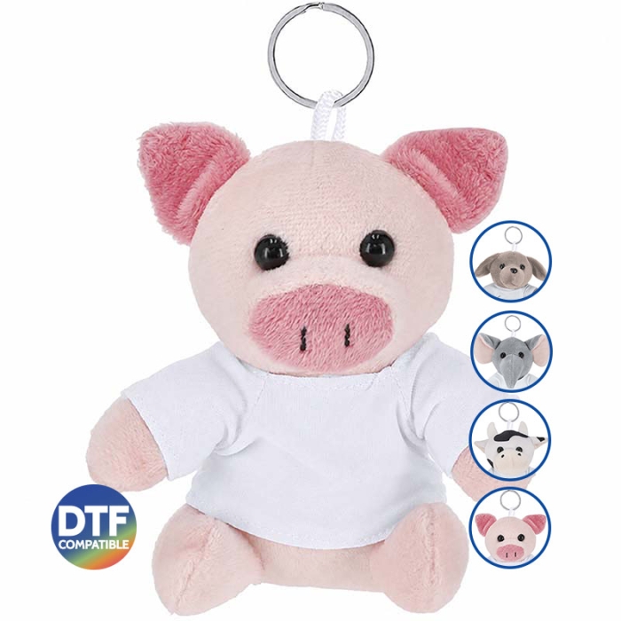 Llaveros peluche con camiseta sublimable