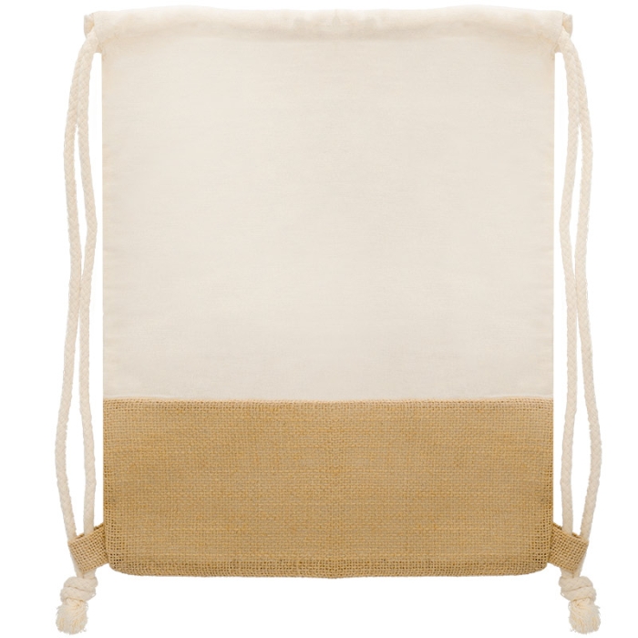Mochila de cuerdas de algodón y yute Mochila de cuerdas de algodón y yute