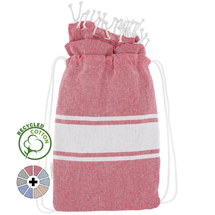 Sacs à dos en paréo coton recyclé Sacs à dos en paréo coton recyclé