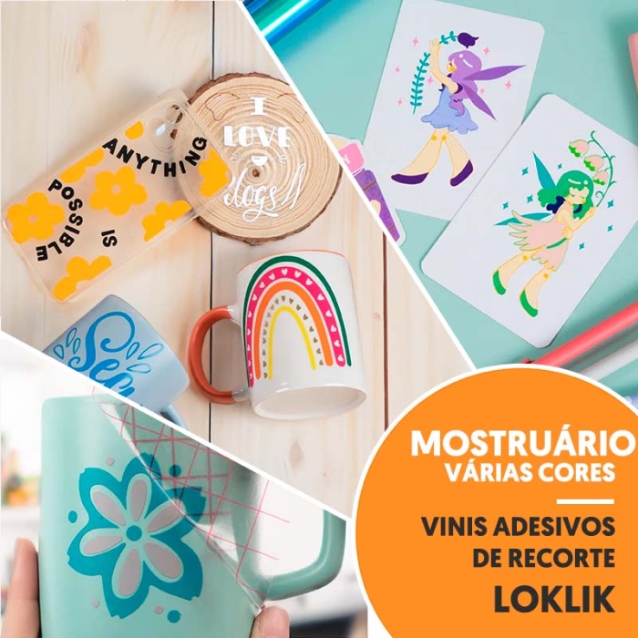 Mostruário de vinis adesivos de recorte - LokLik