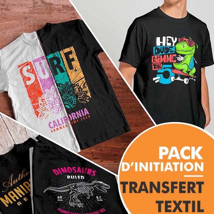 Pack d’initiation au papier transfert laser sur textile
