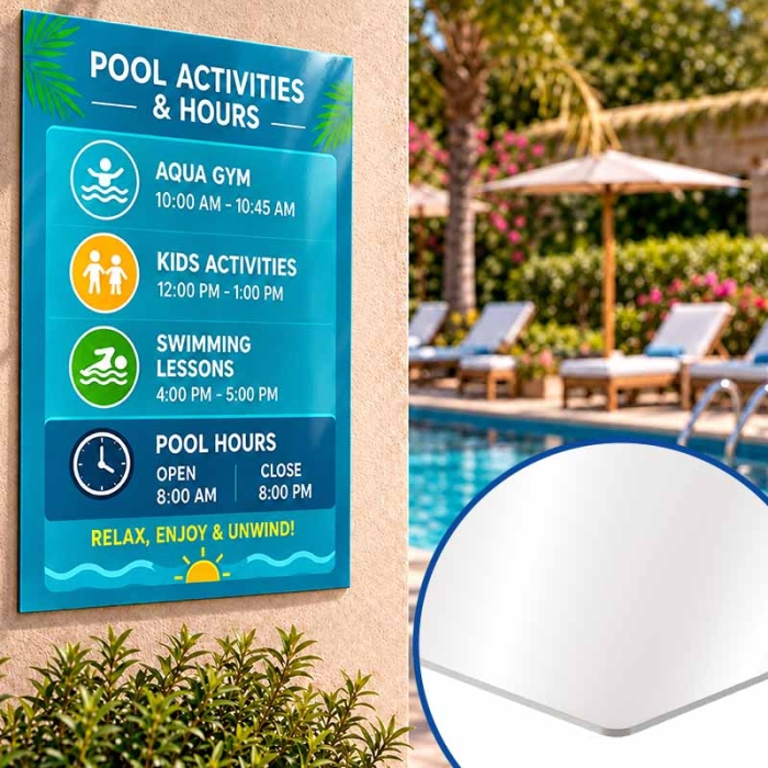Sublimable White Gloss Aluminium Outdoor Panels Sublimable White Gloss Aluminium Outdoor Panels
