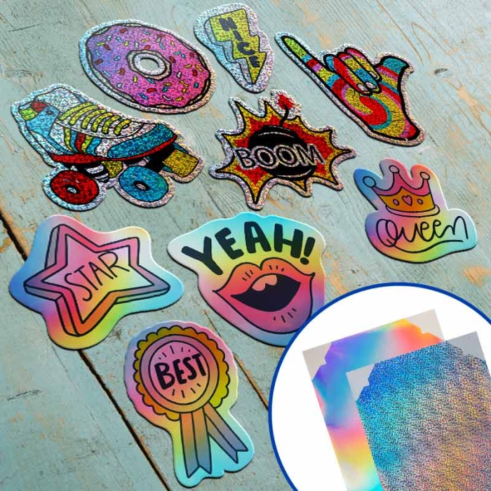 Silhouette Printable Adhesive Paper - Holographic Silhouette Printable Adhesive Paper - Holographic
