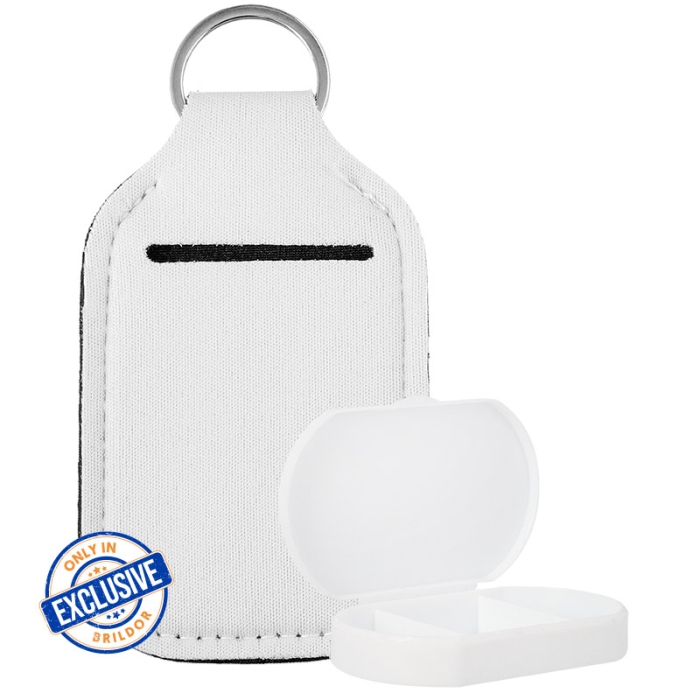 Sublimation Keyring Cover with Pill Box Sublimation Keyring Cover with Pill Box