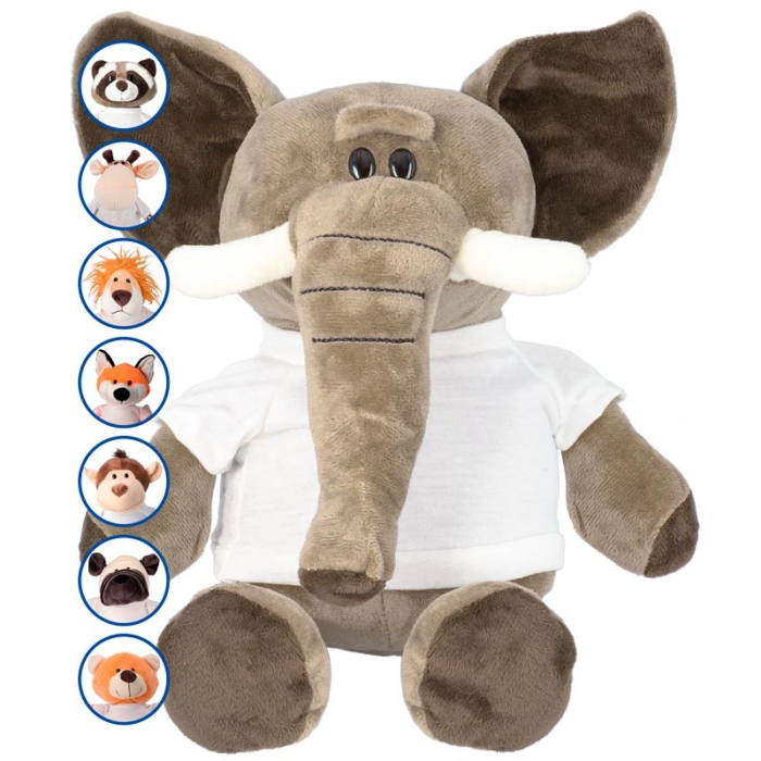 Peluches con camiseta para sublimación de 23 cm