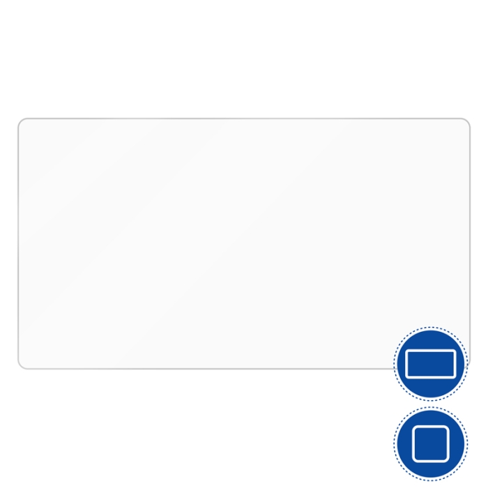 Placas retangulares de alumínio sublimável