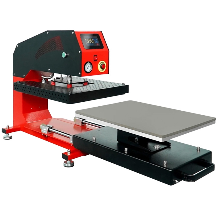 Pressa transfer pneumatica Brildor APD-20.1 - Piastra base estraibile Pressa transfer pneumatica Brildor APD-20.1 - Piastra base estraibile