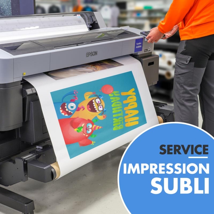 Service d'impression SUBLI Service d'impression SUBLI