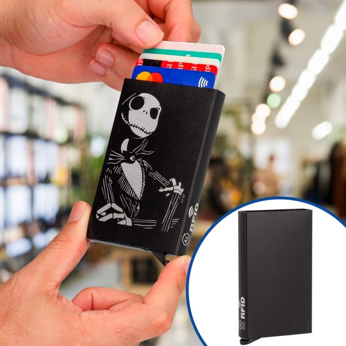 Portacarte RFID in alluminio per incisione
