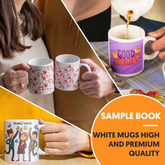 Sample of Sublimable White Mugs Sample of Sublimable White Mugs