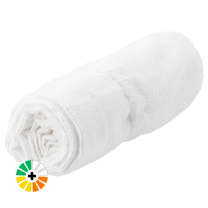 Serviette en microfibre 50x100 sublimable avec sac filet Serviette en microfibre 50x100 sublimable avec sac filet