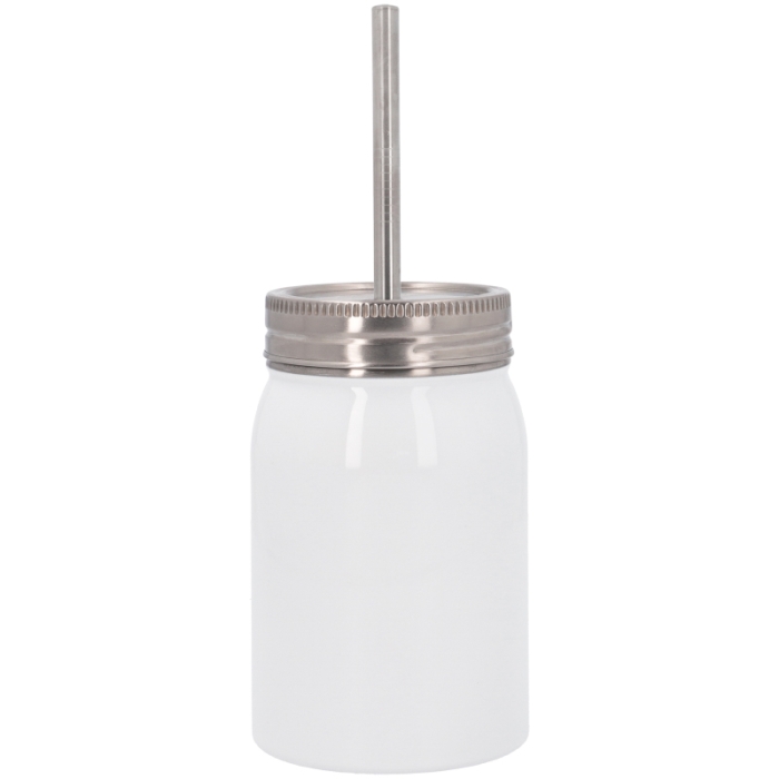 Sublimation Mason Jar Tumbler with Lid & Straw Sublimation Mason Jar Tumbler with Lid & Straw