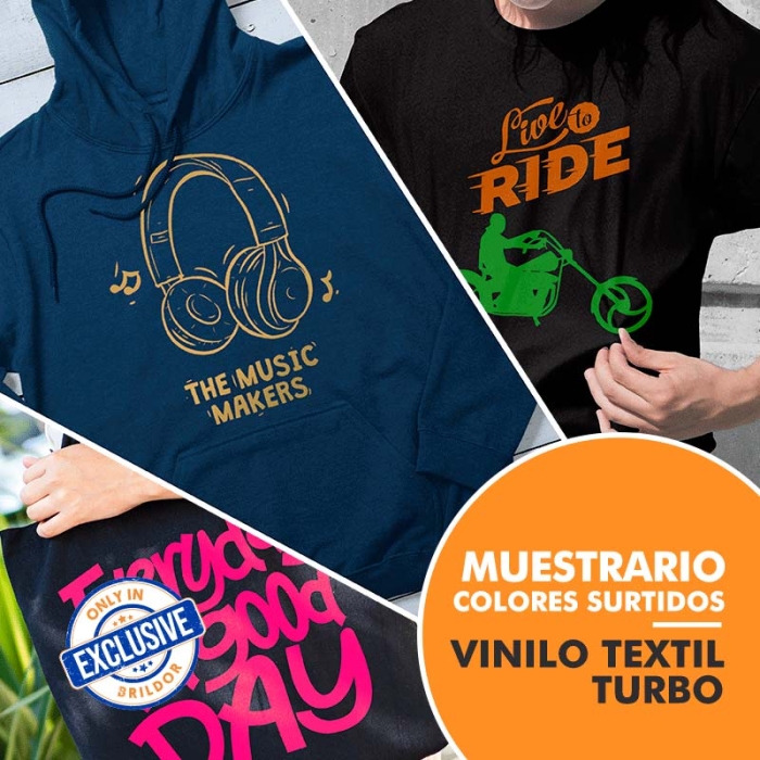 Vinilo Poli-Flex Turbo de Poli-Tape - Muestrario de 50 colores surtidos Vinilo Poli-Flex Turbo de Poli-Tape - Muestrario de 50 colores surtidos