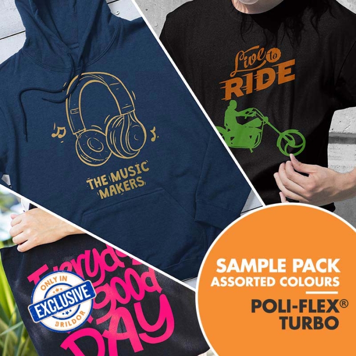 Poli-Flex Turbo Heat Transfer Vinyl Sample Pack Poli-Flex Turbo Heat Transfer Vinyl Sample Pack