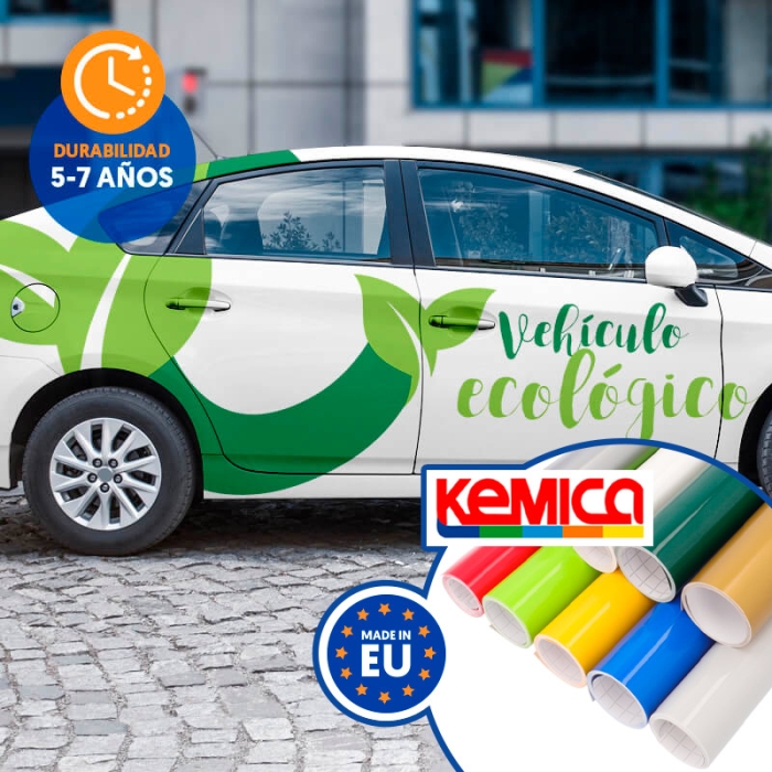 Vinilo adhesivo de corte 5-7 años brillo - Tec Mark 5000 de Kemica Vinilo adhesivo de corte 5-7 años brillo - Tec Mark 5000 de Kemica