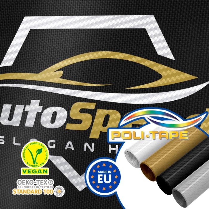 Vinyle textile effet carbone - Poli-Flex Image Carbon de Poli-Tape Vinyle textile effet carbone - Poli-Flex Image Carbon de Poli-Tape