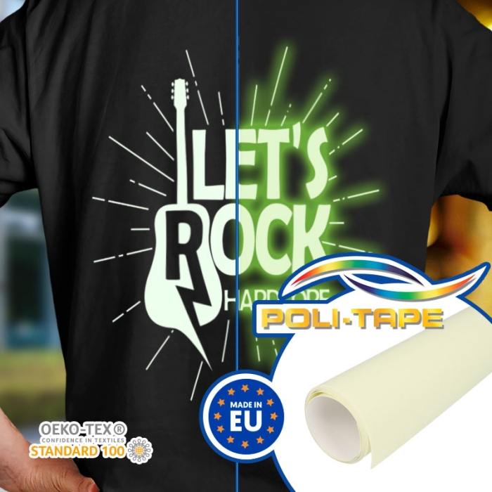 Luminiscent Heat Transfer Vinyl - Poli-Flex Image 4790 Luminous Luminiscent Heat Transfer Vinyl - Poli-Flex Image 4790 Luminous