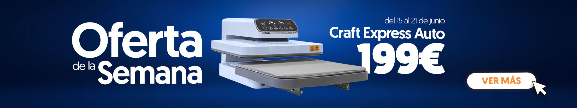 Oferta de la semana - Plancha transfer automática Craft Express