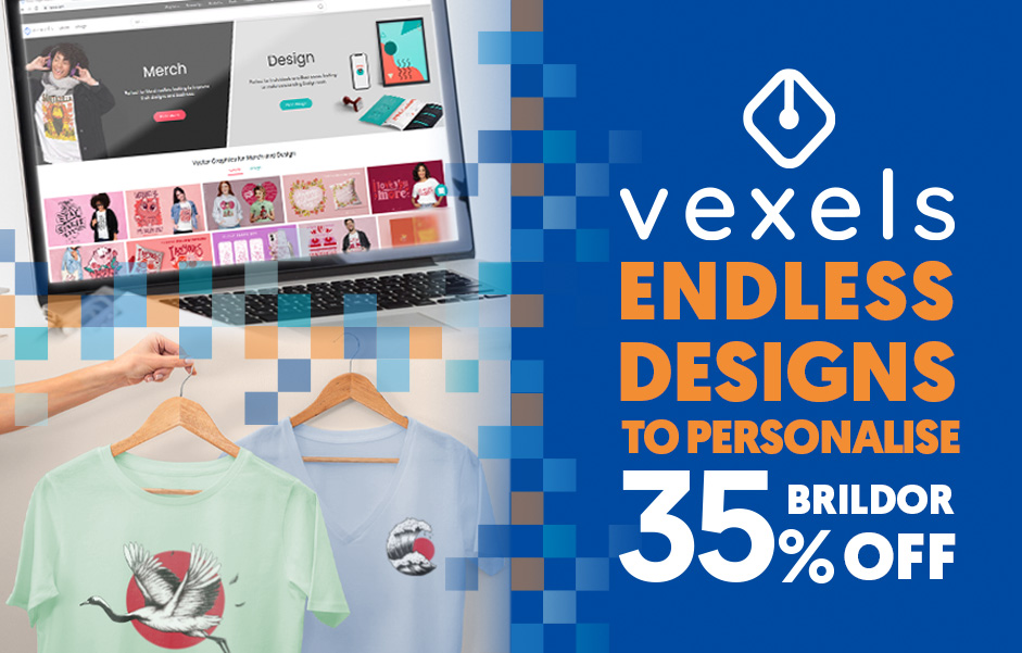 Vexels Promotion - Endless designs to personalise - Brildor 35% off