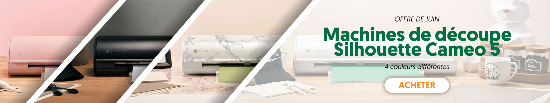 Machines de découpe Silhouette Cameo 5 et Cameo 5 Plus