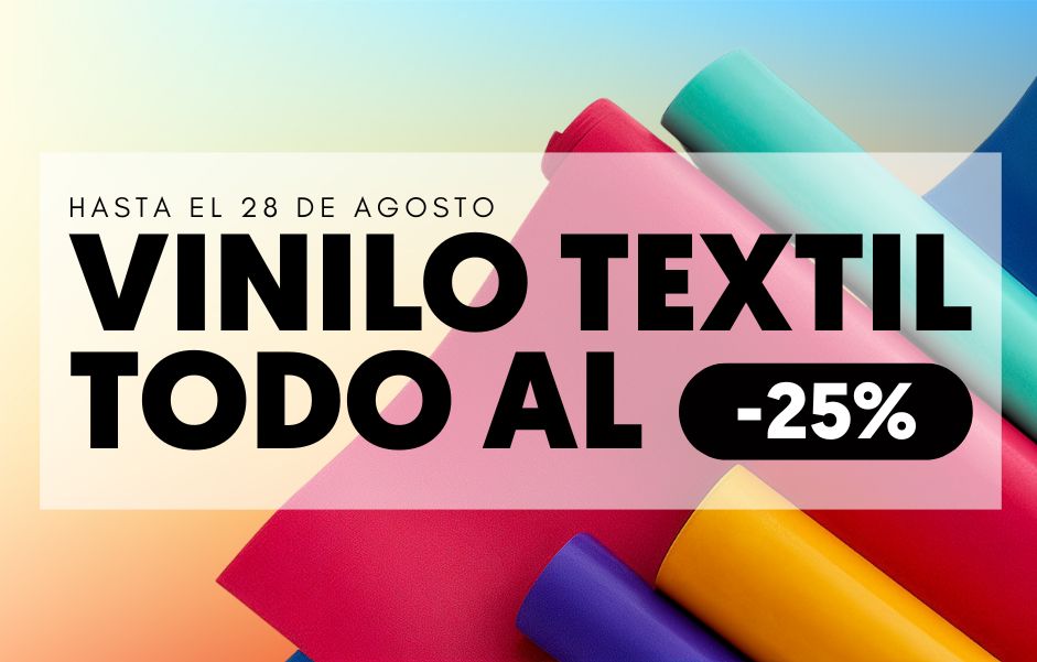 Oferta mes del vinilo textil - 25% descuento