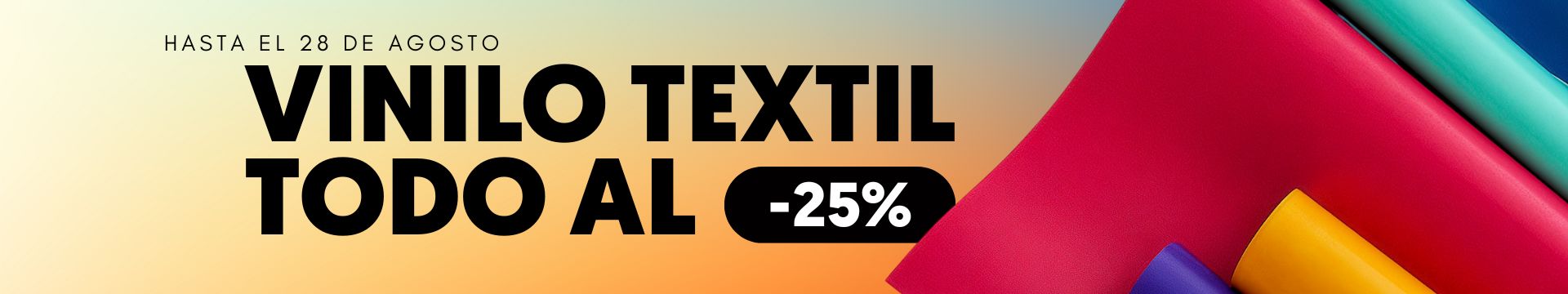 Oferta mes del vinilo textil - 25% descuento