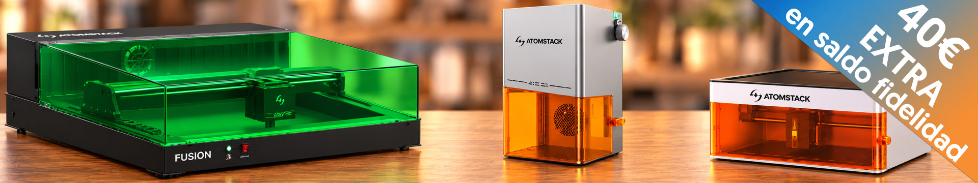 Máquinas AtonStack de Corte y Grabado Láser