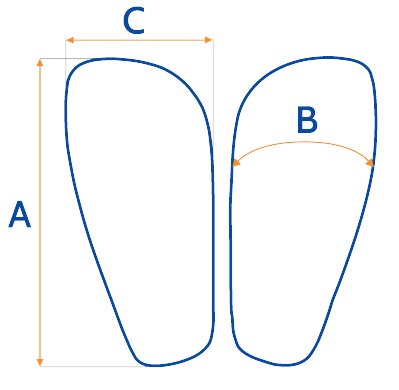 Dimensions protège-tibias