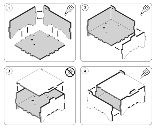 Instrucciones de montaje de la Caja de Música