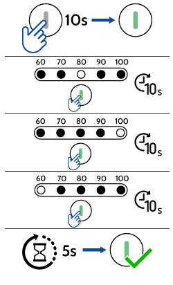 Ajustes de tiempo Easy Auto Mug Press