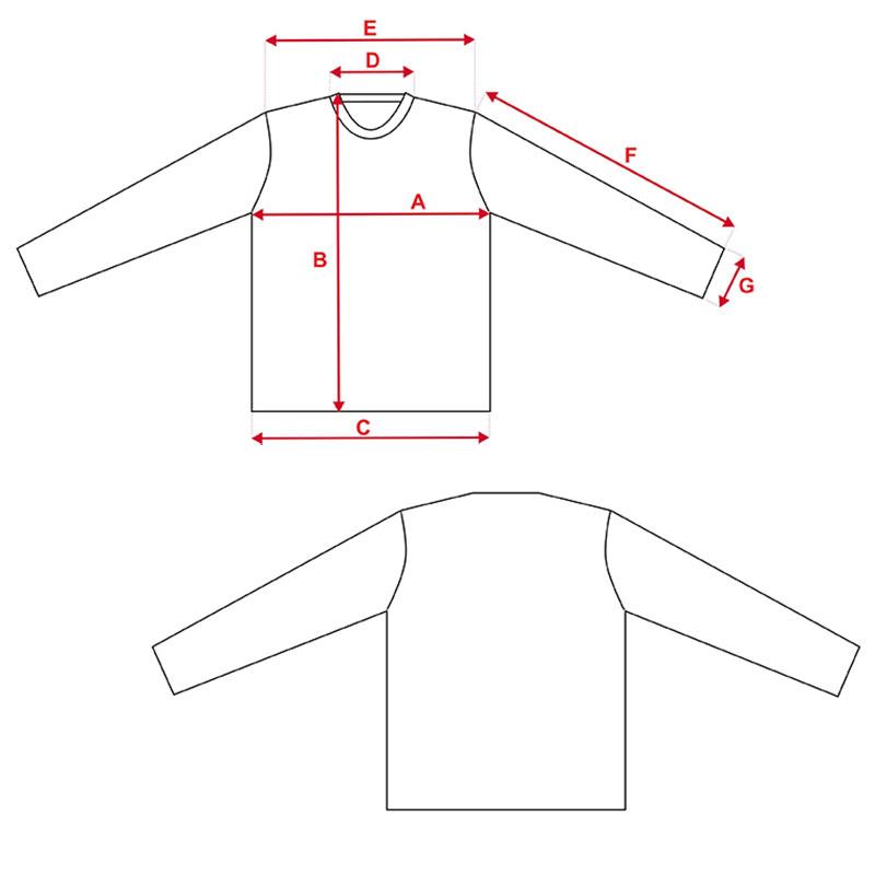 Esquema camiseta Vapor Apparel con protección solar manga larga Esquema camiseta Vapor Apparel con protección solar manga larga